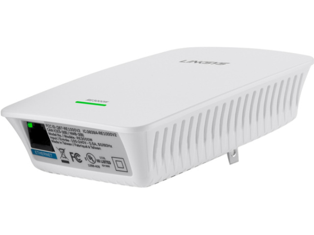Ретранслятор Linksys RE4000W-EK Беспроводной-N сетевой LINKSYS, 11N, 2x2, SINGLE BAND RANGE EXTENDER RE4000W-EK RE4000W-EK