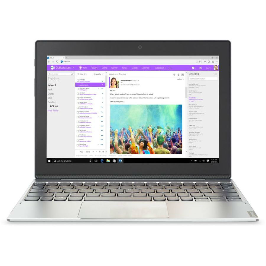 Планшетный компьютер Lenovo MiiX 320-10ICR TFT IPS, 10.1", 1920x1080 Пикс, Z8350, 1.4ГГц - 1.92ГГц, 4ГБ, 64 ГБ, 5Мпикс, 2Мпикс, 10 ч, Windows 10  80XF007VRK 80XF007VRK