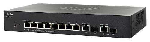 Коммутатор PoE Cisco SG300-10MPP 10-port Gigabit Max PoE+ Managed Switch(SB SG300-10MPP-K9-EU) SG300-10MPP-K9-EU