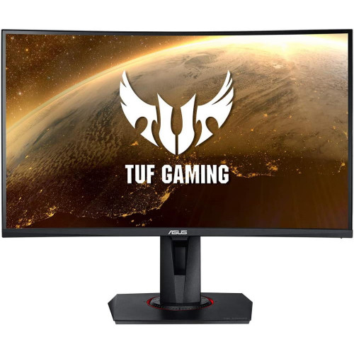 Монитор ASUS 27" VA LED изогнутый, 2560x1440, ProGaming, 1ms, 400cd/m, 100Mln:1, 178°/178°, 165Hz, HDR400, HDMI, DP, FreeSync, колонки, Tilt, Swivel, HAS, VESA, Black, 90LM05F0-B01E70 VG27WQ 90LM05F0-B01E70