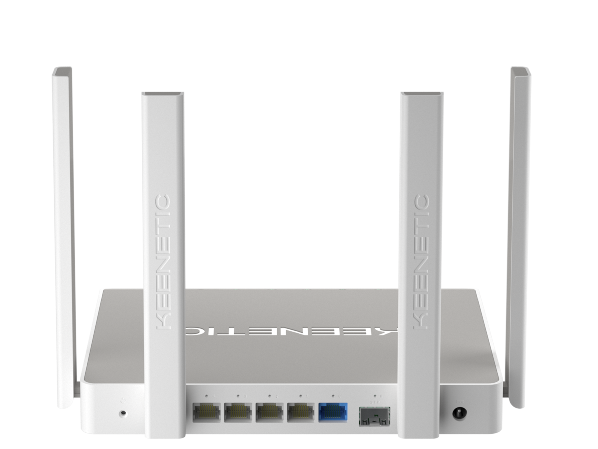 Интернет-центр Keenetic Giga Mesh Wi-Fi 6 AX1800, 5 портов, SFP, USB 3.0 и 2.0 KN-1011 KN-1011
