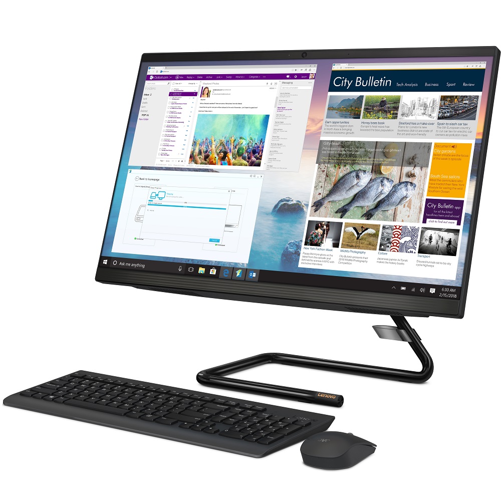Моноблок Lenovo IdeaCentre A340-22IWL 21.5" Full HD Cel 4205U (1.8)/4Gb/1Tb 5.4k/UHDG 610/DVDRW/CR/Windows 10 Home Single Language/GbitEth/WiFi/BT/65W/клавиатура/мышь/Cam/черный 1920x1080 F0EB001URK F0EB001URK