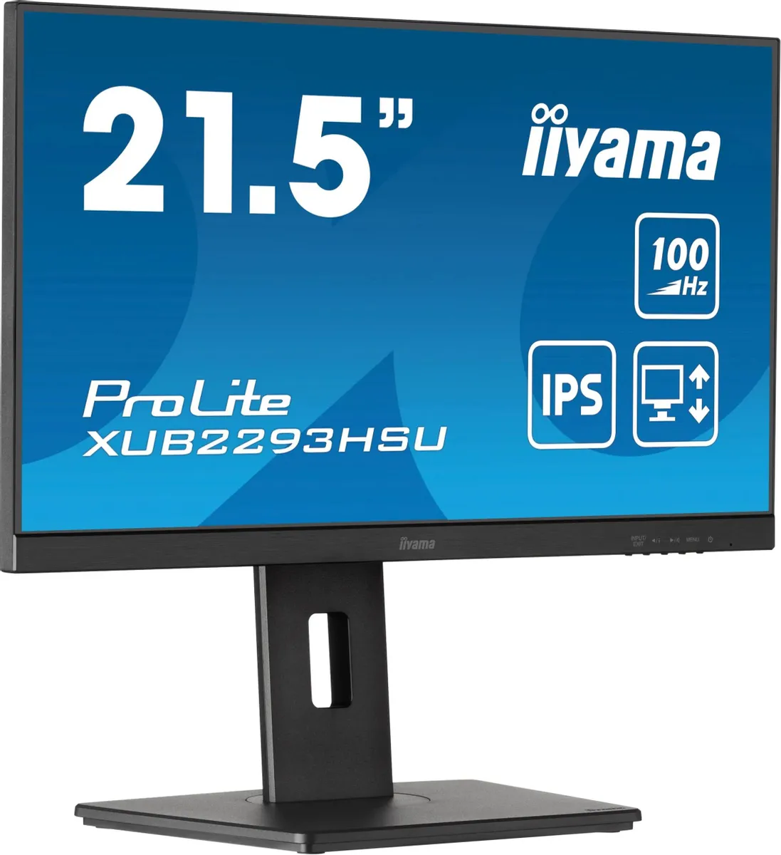 Монитор iiYama ProLite 21.5" черный IPS LED 1ms 16:9 HDMI M/M матовая HAS Piv 250cd 178гр/178гр 1920x1080 100Hz DP FHD USB XUB2293HSU-B6 XUB2293HSU-B6