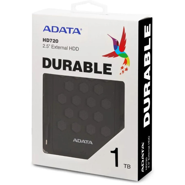 Внешний жёсткий диск ADATA AHD720-1TU31-CBK 1Tb,USB 3.0,HD720 DashDrive,Durable,2.5",черный AHD720-1TU31-CBK AHD720-1TU31-CBK #1