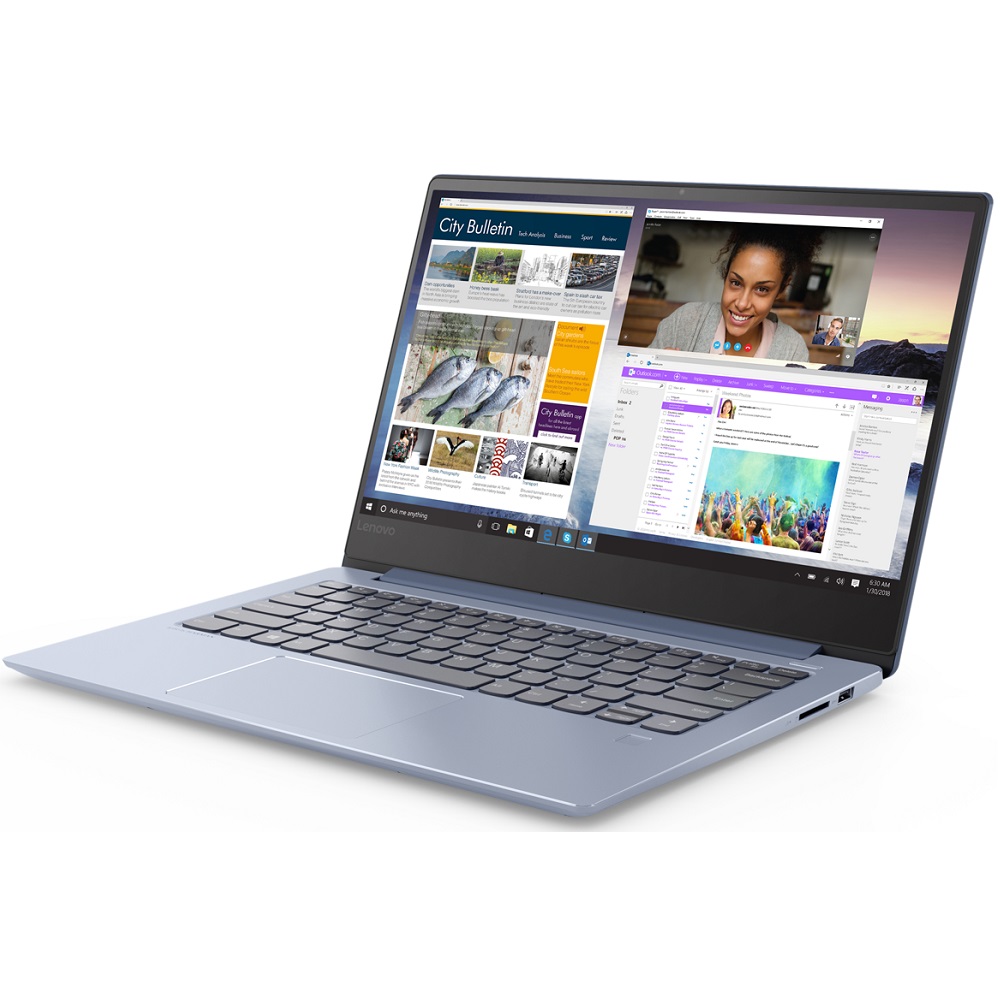Ноутбук Lenovo IdeaPad 530S-14IKB Core i7 8550U, 16Gb, SSD256Gb, Intel UHD Graphics 620, 14", IPS, FHD (1920x1080), Windows 10 Home, blue, WiFi, BT, Cam¶ 81EU00P6RU 81EU00P6RU