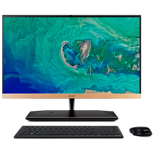 Моноблок Acer Aspire S24-880 23.8" Full HD i5 8250U (1.6)/4Gb/1Tb 5.4k/UHDG 620/Windows 10 Home/GbitEth/WiFi/BT/клавиатура/мышь/Cam/золотистый 1920x1080 DQ.BA9ER.001 DQ.BA9ER.001