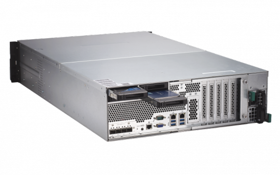 Сетевой RAID-накопитель QNAP 16 отсека для HDD, четыре порта 10 GbE (SFP+), стоечное исполнение, два блока питания TDS-16489U-SA2 TDS-16489U-SA2