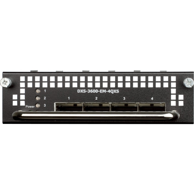 Модуль D-Link Module for DXS-3600-16S and DXS-3600-32S with 4 40Gbps QSFP+ ports DXS-3600-EM-4QXS/A1A DXS-3600-EM-4QXS/A1A