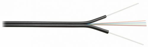 Кабель NIKOLAN волоконно-оптический, 2 волокна, одномодовый 9/125мкм, стандарта G.657.A1 & G.652.D, внутренний/внешний,  LSZH -40C нг(A)-HFLTx, черный NKL-F-002A1P-00C-BK NKL-F-002A1P-00C-BK