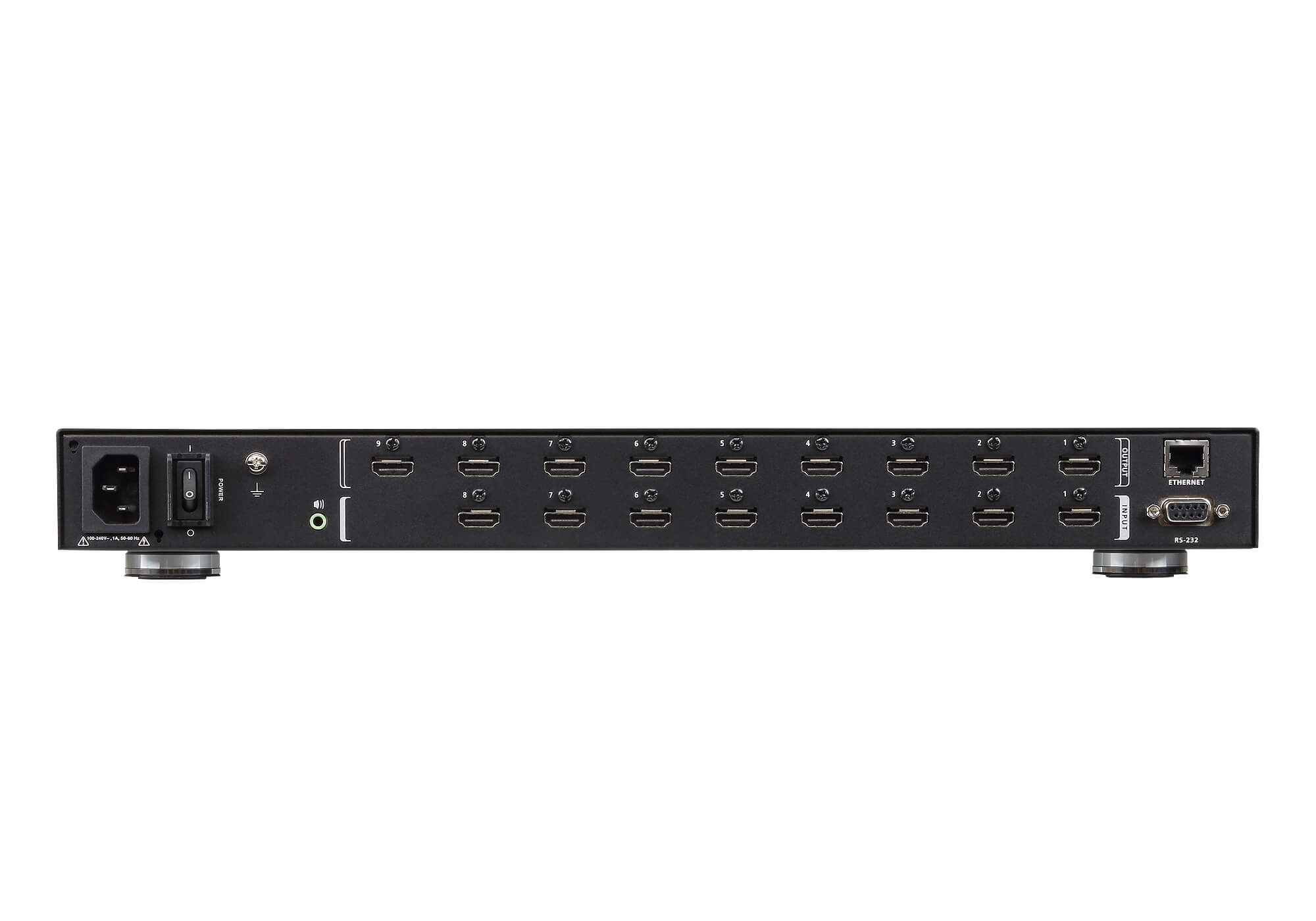 KVM-переключатель ATEN HDMI, 8> 9 мониторов/port, без шнуров, (передача сигнала до 15 м,;макс,разр,до 4096x2160/3840x2160 60Гц(4:2:0)|4096x2160/3840x2160 30Гц(4:4:4);интегрированный конвертер видеоразрешений/scaler) VM6809H-AT-G VM6809H-AT-G