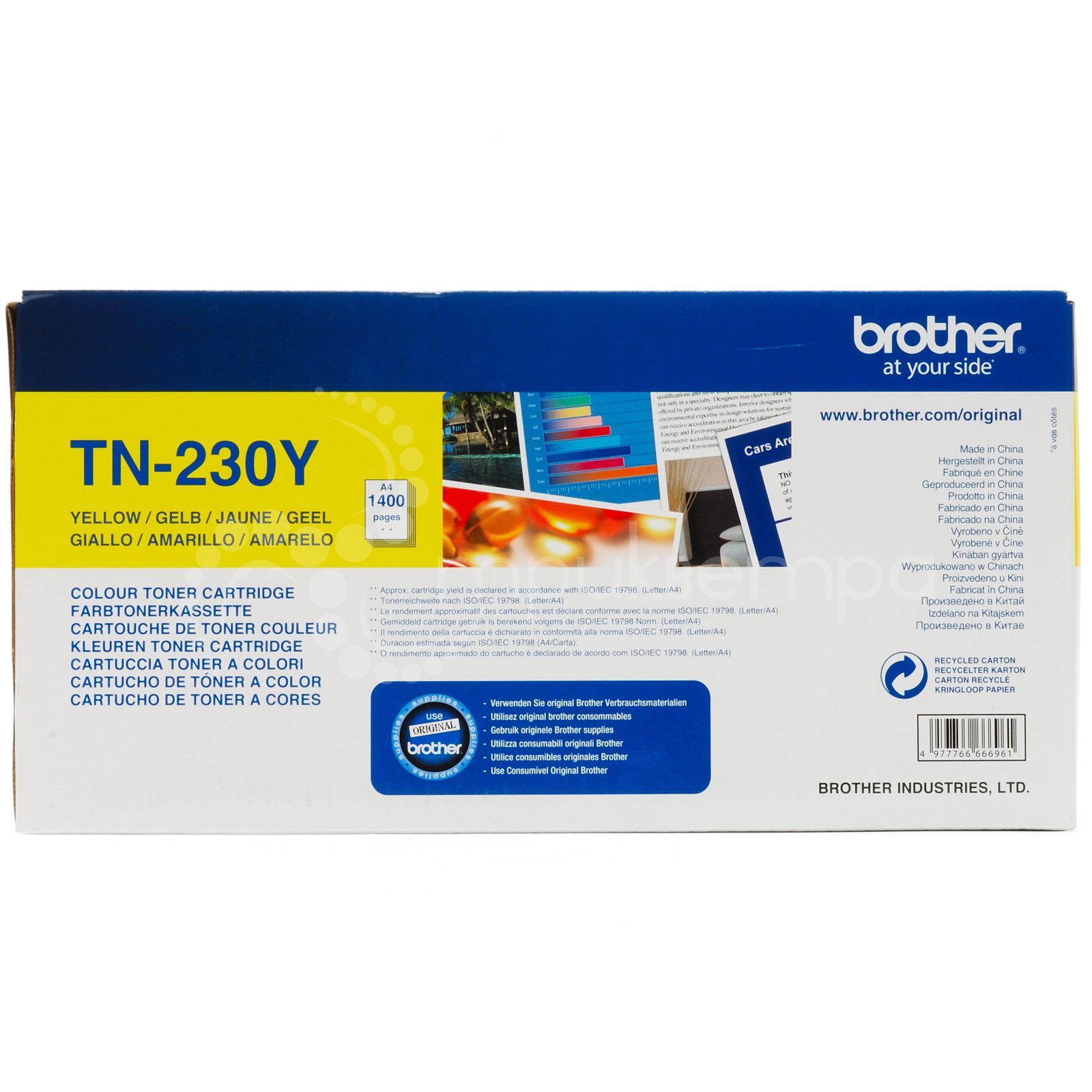 Картридж Brother  (1400 стр.) HL3040/DCP9010CN/MFC9120CN (TN-230Y) TN-230Y #2