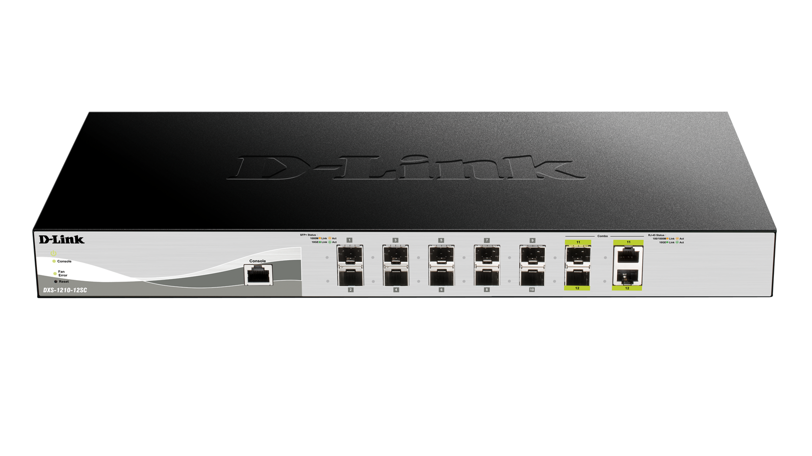 Коммутатор D-Link L2+ Smart Switch with 10 10GBase-X SFP+ ports and 2 10GBase-T/SFP+ combo-ports DXS-1210-12SC/A3A DXS-1210-12SC/A3A