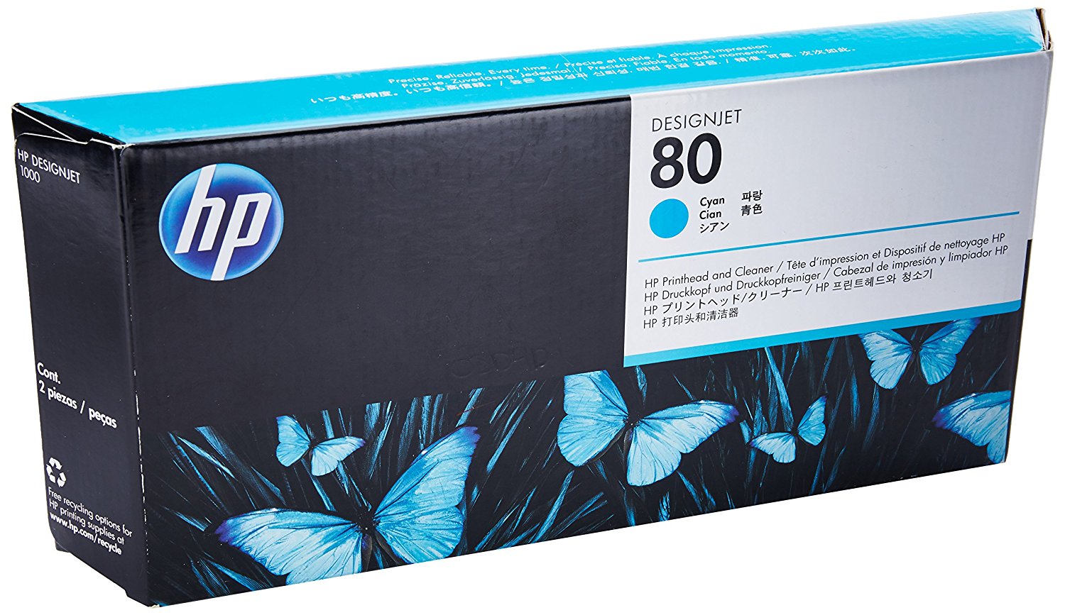 Печатающая головка HP №80 C4821A для DesignJet 1050, 1055, голубая C4821A #4