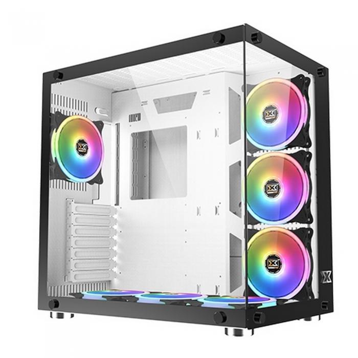 Корпус Xigmatek Aquarius Plus White ATX, USB3.0x2+USB2.0x1, Front &Left TG, 7PCS CY120 Fan, Frontx3+Bottomx3+Rearx1 EN43675 EN43675