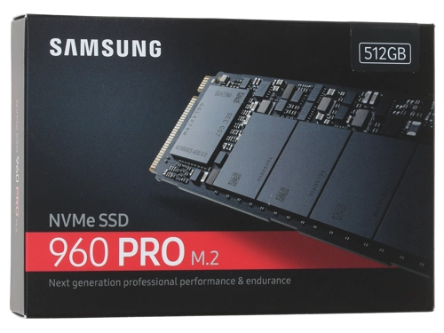 Твердотельный накопитель Samsung SSD M.2 2280 512Gb 960 PRO Series <> (PCI-E x4, up to 3500/2100MBs, 330000 IOPs, 3D MLC, Polaris, NV MZ-V6P512BW MZ-V6P512BW