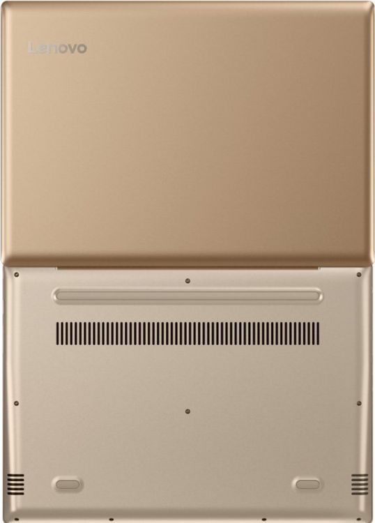 Ноутбук Lenovo IdeaPad 520S-14IKB 14" Core i5 7200U, 8Gb, 1Tb, SSD128Gb, Intel HD Graphics 620, 14", IPS, HD (1920x1080), Windows 10, gold, WiFi, BT, Cam (80X200FDRK) 80X200FDRK
