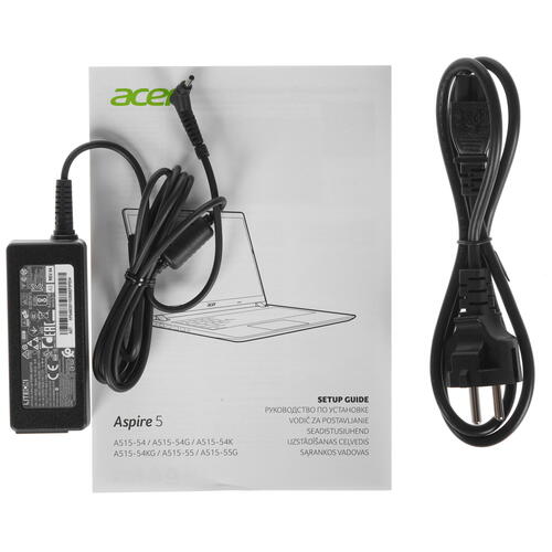 Ноутбук Acer Aspire 5 A515-55G-52ZS Core i5 1035G1/8Gb/SSD512Gb/NVIDIA GeForce MX350 2Gb/15.6"/IPS/FHD (1920x1080)/Windows 10/black/WiFi/BT/Cam NX.HZBER.001 NX.HZBER.001