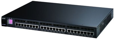 Коммутатор Zyxel XGS-4728F Layer 3+ Gigabit Switch with 24 RJ-45 connectors shared with SFP slots, 2 12G ports and 10G expansion slot XGS-4728F XGS-4728F
