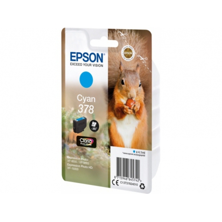 Картридж Epson T3782 с голубыми чернилами Claria Photo HD Ink (360 стр.) для принтера Epson XP-15000 C13T37824020 C13T37824020
