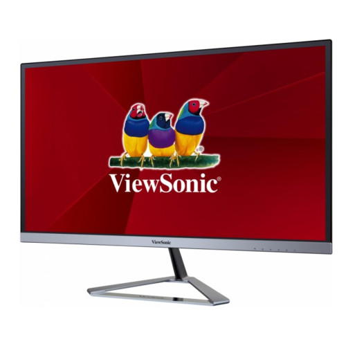 Монитор ViewSonic 23.8" IPS LED, 1920x1080, 4ms, 250cd/m2, 178°/178°, 80Mln:1, D-Sub, HDMI*2, 75Hz, колонки, Frameless, VESA, Silver Black VX2476-SMH VX2476-SMH