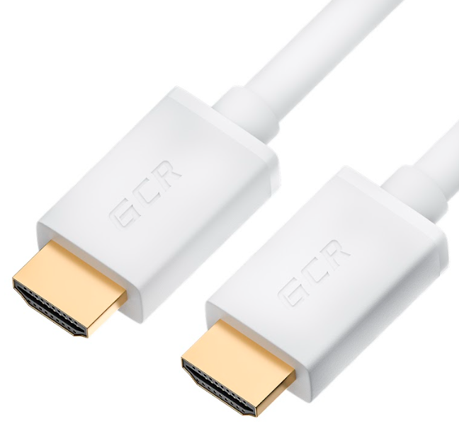 Кабель Greenconnect 0.5m HDMI версия 2.0 HDR 4:2:2, Ultra HD, 4K 60 fps 60Hz/5K*30Hz, 3D, AUDIO, 18.0 Гбит/с, 28/28 AWG, OD7.3mm, тройной экран, белый GCR-HM761-0.5m GCR-HM761-0.5m