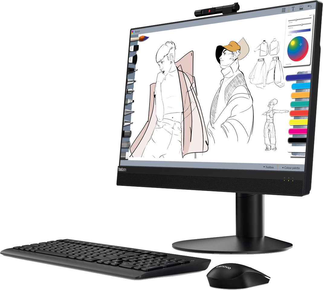 Моноблок Lenovo ThinkCentre M920z All-In-One 23.8", i7-8700, 8GB DDR4 2666 SoDIMM, 1TB/5400RPM 2.5" SATA3, Integrated Graph. Card, ODD, WiFi, BT, UF III Stand, 3in1 Card Reader, 1080P Cam&Mic, USB KB&Mouse, NoOS, 3YR 10S7S0A300 10S7S0A300