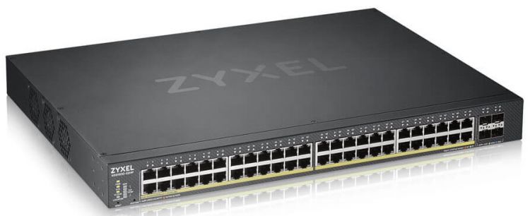 Коммутатор Zyxel XGS1930-52HP Hybrid Smart L2+ switch PoE+ Nebula Flex, 48xGE PoE+, 4xSFP+, budget PoE 375W, Standalone / cloud management XGS1930-52HP-EU0101F XGS1930-52HP-EU0101F