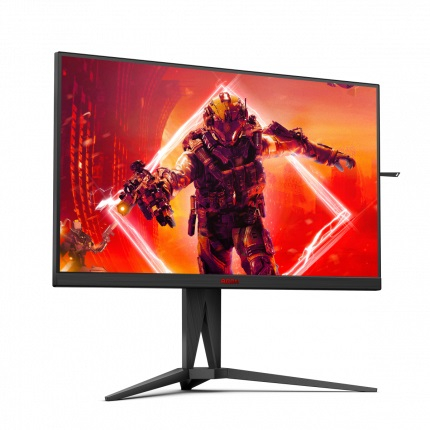 Монитор AOC 27" черный/красный VA LED 1ms 16:9 HDMI матовая HAS Pivot 400cd 178гр/178гр 2560x1440 DisplayPort WQHD USB 5.81кг AG275QXN AG275QXN