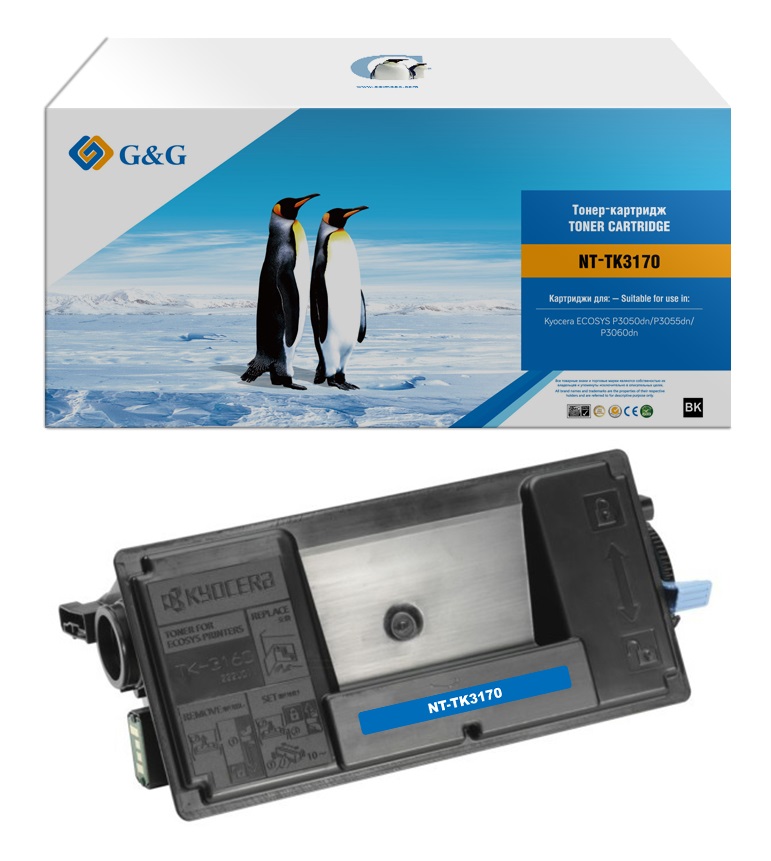 Тонер-картридж G&G для Kyocera P3050DN/3055DN/3060DN  (15500стр) NT-TK3170 NT-TK3170