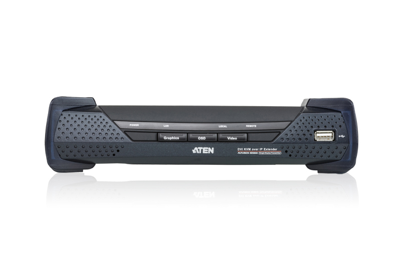 Удлинитель ATEN KVM USB DVI+AUDIO+RS232, 100 м. подкл через swicth, 1xUTP Cat5e, без шнуров, Б.П.220> 5V KE6900R-AX-G KE6900R-AX-G