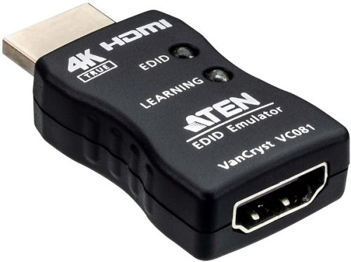 Адаптер ATEN EDID, HDMI, Female, без Б,П,, (макс,разр,3840 x 2160 60Hz 4:4:4;HDMI 2,0;3D/Deep Color/True 4K) VC081-AT VC081-AT
