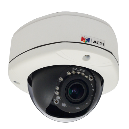 Камера ACTi купол. внеш., H.264 High Profile//MJPEG, 1Мп, ИК подсветка, день/ночь, CMOS, только PoE, IP66, f2.8-12mm / F1.4, 30 к/с при 1280 x 720 D81 D81