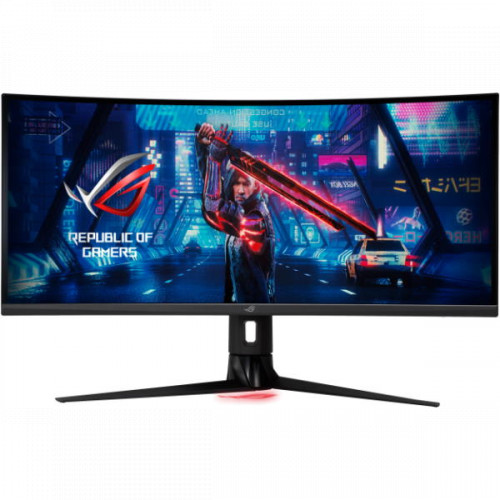 Монитор ASUS 34" XG349C ROG Strix IPS LED изогнутый, ProGaming, 3440x1440, 1ms, 400cd/m2, 100Mln:1, 178°/178°, HDMI, DP, USB Type-C, 180Hz, HDR 400, MM, G-SY 90LM06V0-B01A70 90LM06V0-B01A70