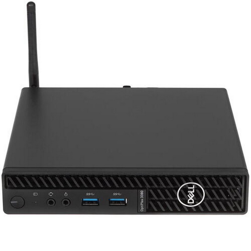 Персональный компьютер Dell Optiplex 3080 Micro Core i3-10105T (3,0GHz) 4GB (1x4GB) DDR4 128GB SSD Intel UHD 630 TPM, VGA Linux 1y NBD 3080-9858 3080-9858
