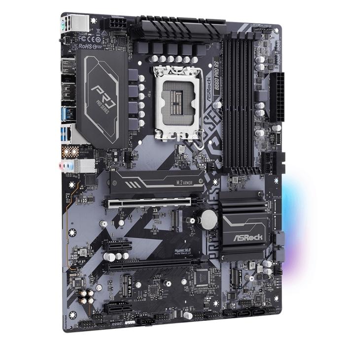 Материнская плата ASRock B660 PRO RS LGA1700 Intel B660 4xDDR4 ATX GbLAN RAID HDMI DP B660 PRO RS B660 PRO RS