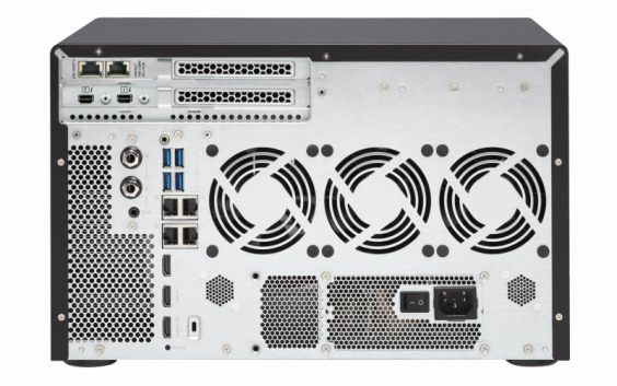 Сетевой RAID-накопитель QNAP 12 отсеков для HDD, два порта Thunderbolt 2. 4-хъядерный Intel Core i5-6500 3,6 ГГц, 16 ГБ DDR4 RAM. TVS-1282T-i5-16G TVS-1282T-i5-16G