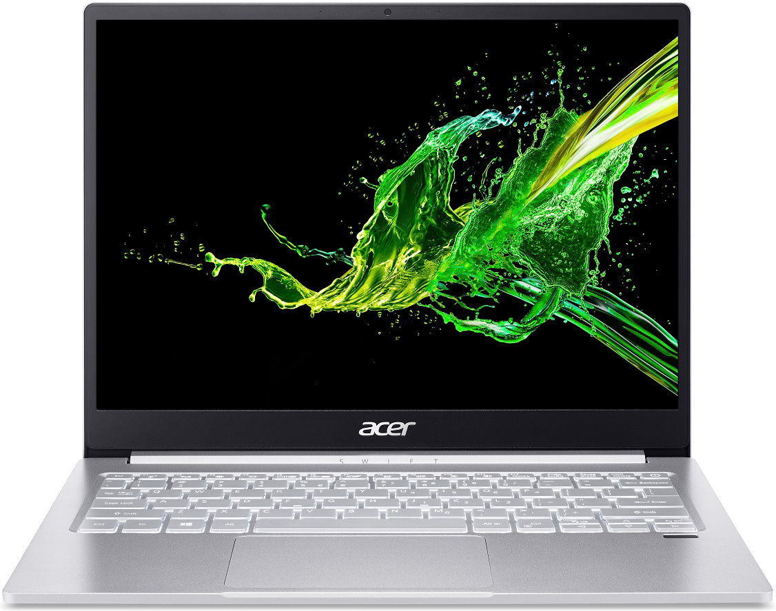 Ультрабук Acer Swift 3 SF313-52-3864 Core i3 1005G1/8Gb/SSD256Gb/Intel UHD Graphics/13.5"/IPS/QHD (2256x1504)/Windows 10/silver/WiFi/BT/Cam NX.HQWER.001 NX.HQWER.001