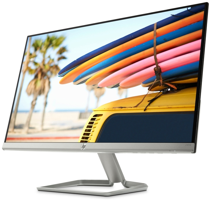 Монитор HP 23,8" IPS/1920x1080/5 мс/300 кд/м?/HDMI/VGA/Аудиовход/аудиовыход, динамики 1,5 Вт/silver "()/  (Ghz)/Mb/Gb/Ext:war 1y/ 4TB29AA 4TB29AA