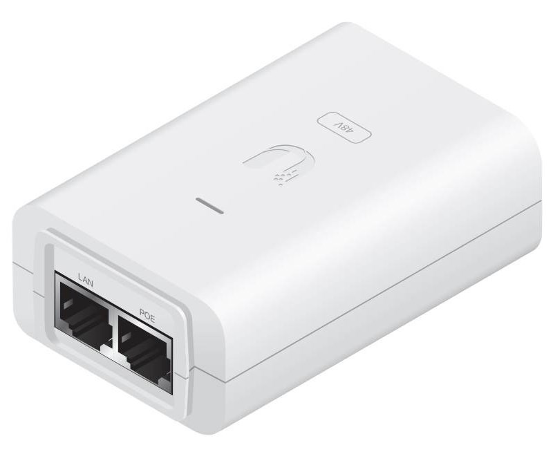 Инжектор Ubiquiti PoE GBE POE-48-24W-WH POE-48-24W-WH POE-48-24W-WH
