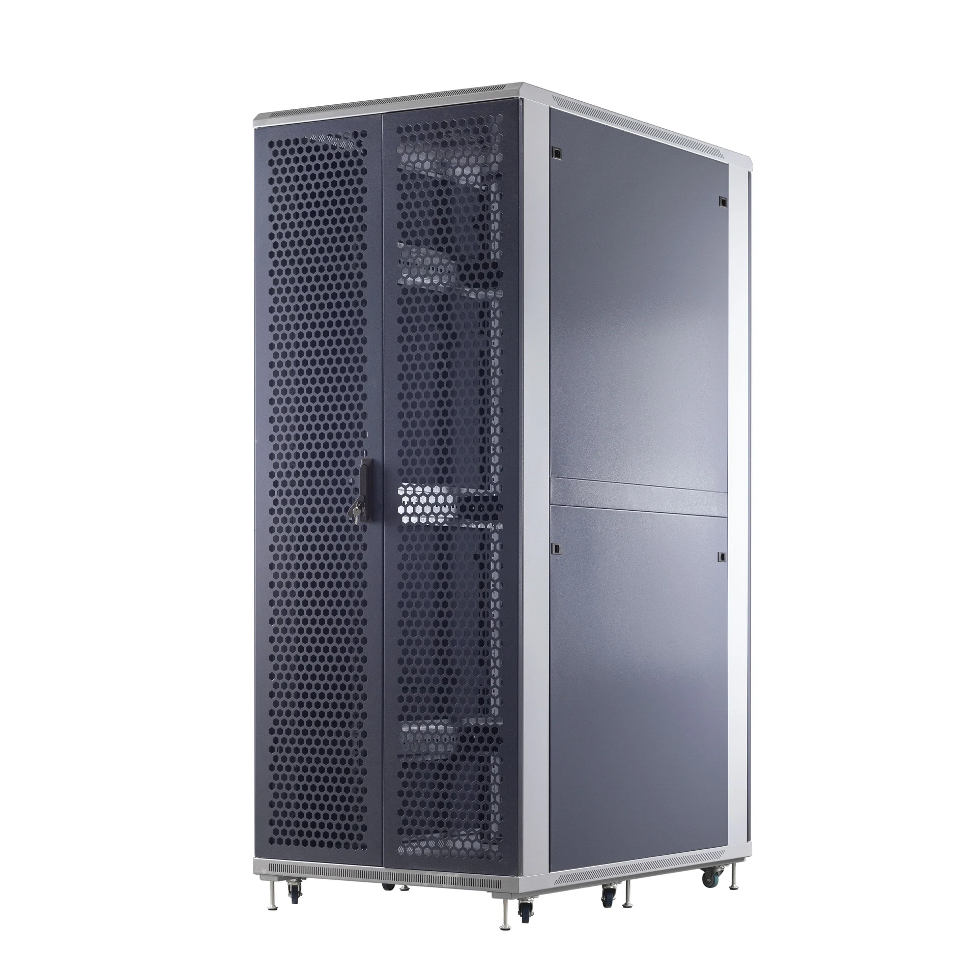 Шкаф C3 Solutions  телекоммуникационный 42U 800*1200, черный, дверь перф. C3.RF4209 C3.RF4209 #6