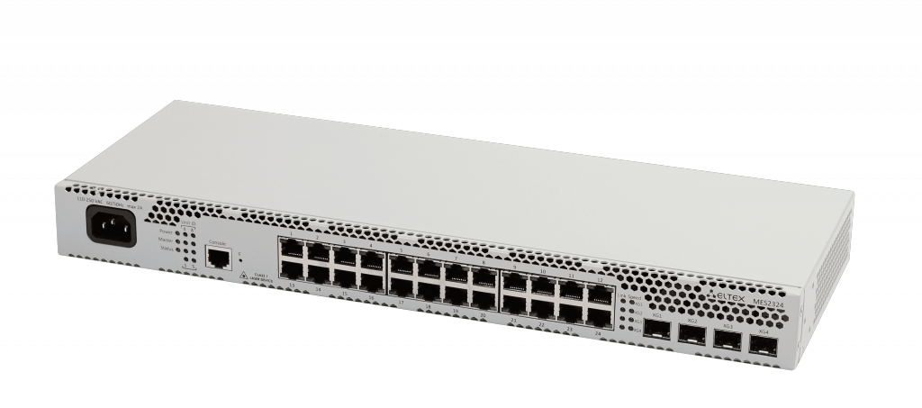 Коммутатор Eltex  24 порта 10/100/1000 Base-T, 4 порта 10GBase-R (SFP+)/1000Base-X (SFP), L3, 48V DC MES2324_DC MES2324_DC #1