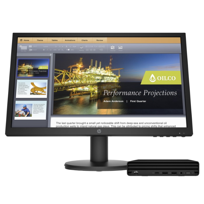 Персональный компьютер HP Bundles 260 G4 Mini Core i3-10110U,4GB,500GB,Stand,Quick Release V2,Realtek RTL8821CE AC 1x1 BT 4.2 WW,usb kbd/mouse,Win10Pro(64-bit),1-1-1 Wty+ Monitor P21 23H04EA 23H04EA