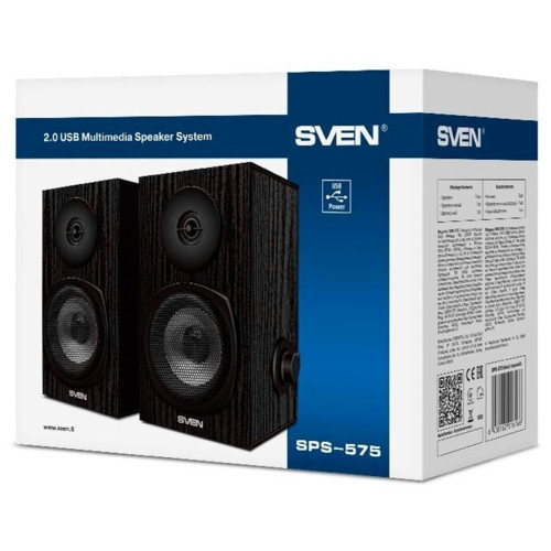 Колонки Sven SPS-575, чёрный, 2.0, USB, мощность 2x3 Вт(RMS) SV-016166 SV-016166 #3