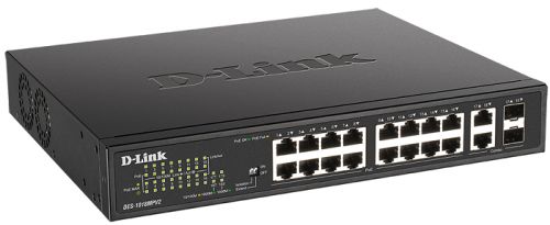 Коммутатор D-Link  16x100Mb 2G 16PoE+ 247W неуправляемый DES-1018MPV2/A1A  DES-1018MPV2/A1A 