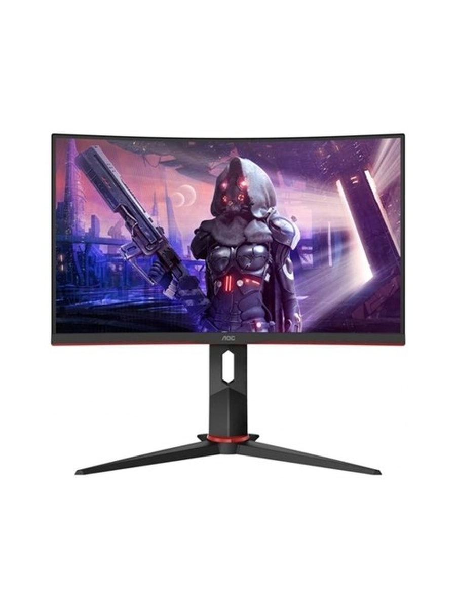 Монитор AOC 27" C27G2U 1920x1080@165Hz Curved 1500R VA LED 16:9 4ms D-Sub 2*HDMI DP 4*USB3.0 80M:1 1000:1 178/178 250cd HAS Pivot Tilt Swivel Speakers BBlack/Red C27G2U/BK C27G2U/BK