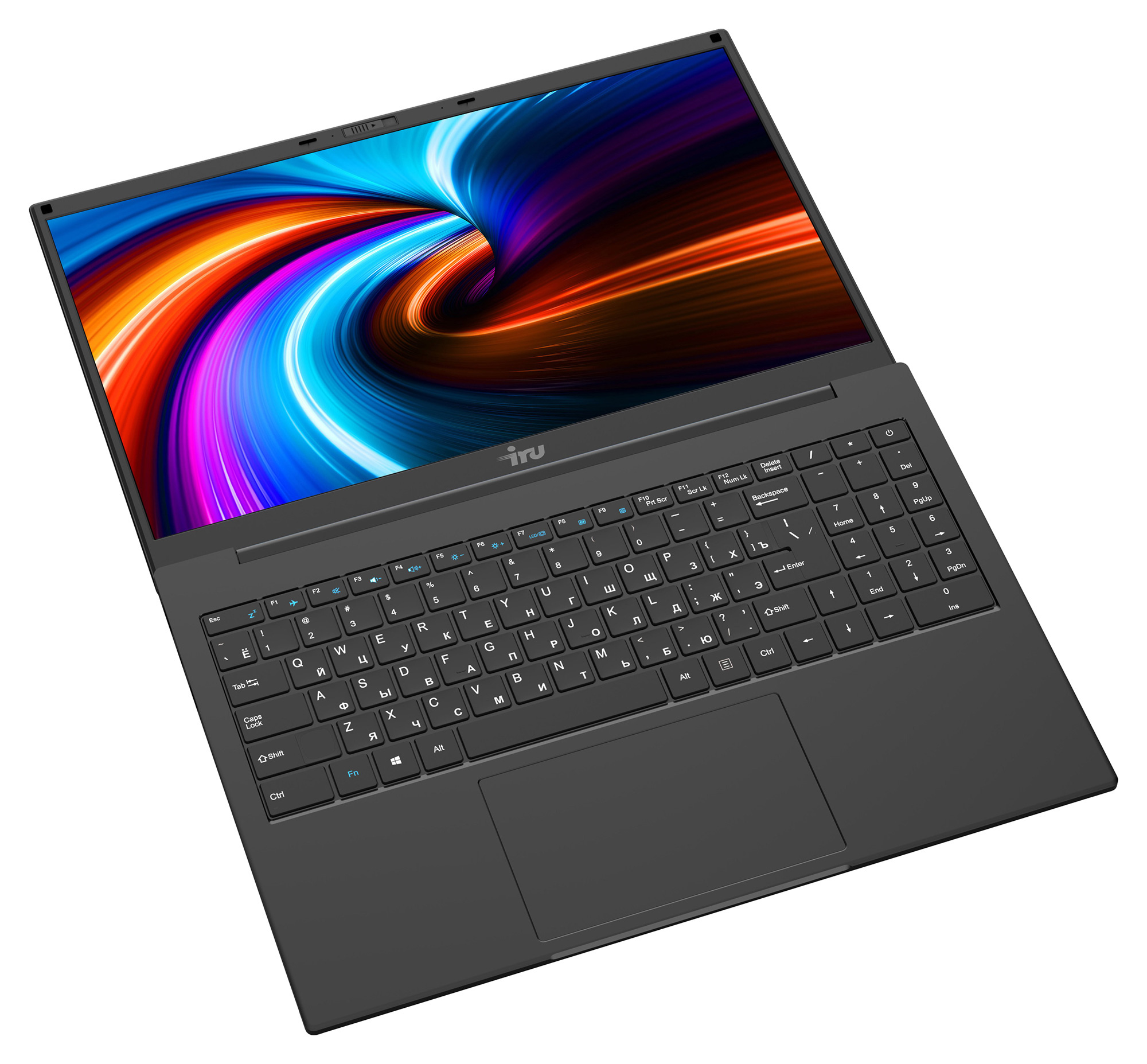 Ноутбук iRU Калибр 15TLI Core i3 1115G4 8Gb SSD256Gb Intel UHD Graphics 15.6" IPS FHD (1920x1080) Free DOS black WiFi BT Cam 7200mAh () 1871663 1871663