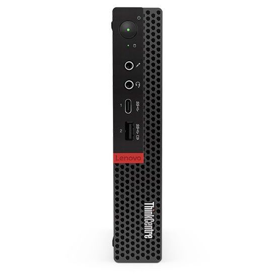 Персональный компьютер Lenovo ThinkCentre Tiny M720q slim i5 8400T (1.7)/8Gb/SSD256Gb/UHDG 630/Windows 10 Professional 64/GbitEth/WiFi/BT/65W/ клавиатура/мышь/черный 10T7004NRU 10T7004NRU