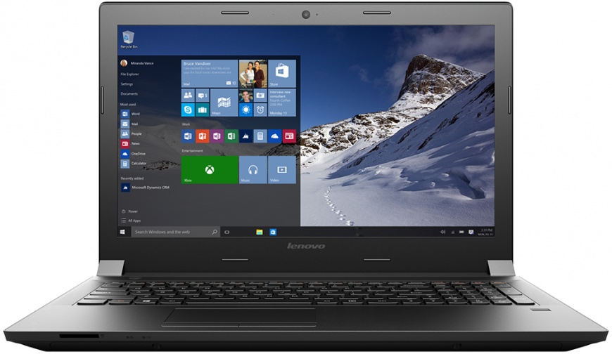 Ноутбук Lenovo B5130G 15.6 HD AG N3700,2G,500GB,DVDRW WiFi BT Cam Win 10 Black(80LK00JXRK_) 80LK00JXRK_