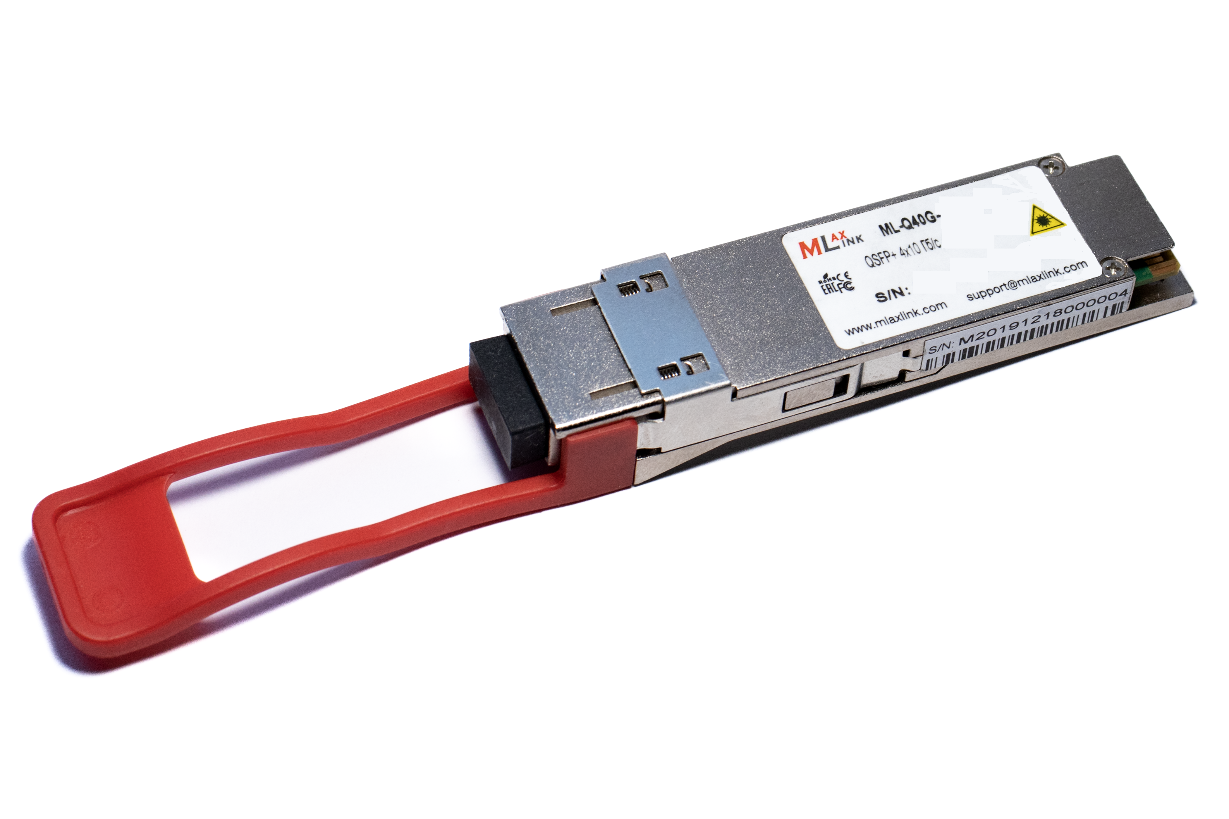 Модуль MlaxLink оптический двухволоконный QSFP+, 40Гб/с, 10км, 2xLC, DDM. IBM Comptible (ML-Q40G-10LR4-LD/IBM) ML-Q40G-10LR4-LD/IBM