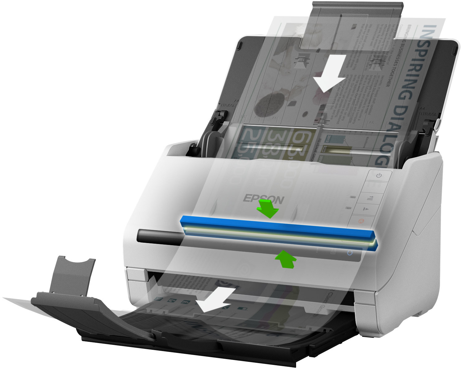 Сканер Epson WorkForce DS-530II потоковый А4 B11B261401 B11B261401